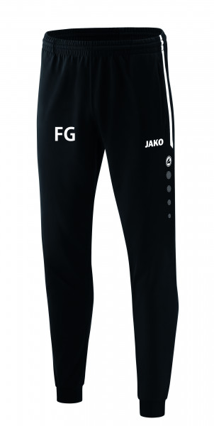 Polyesterhose schwarz mit Initialen