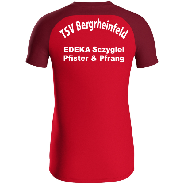 Polo Iconic rot mit Logos und Initialen