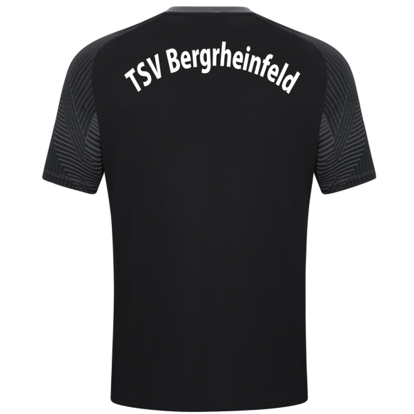 JAKO T-Shirt Performance schwarz mit Vereinslogo und Initialen
