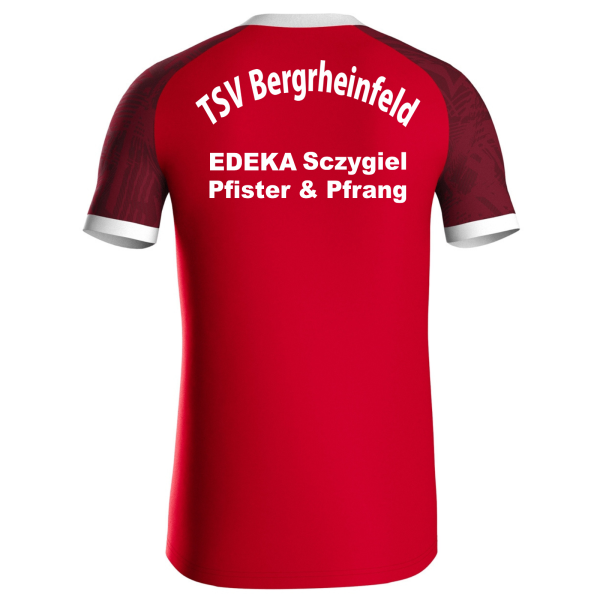 Trikot Iconic rot mit Logos und Initialen