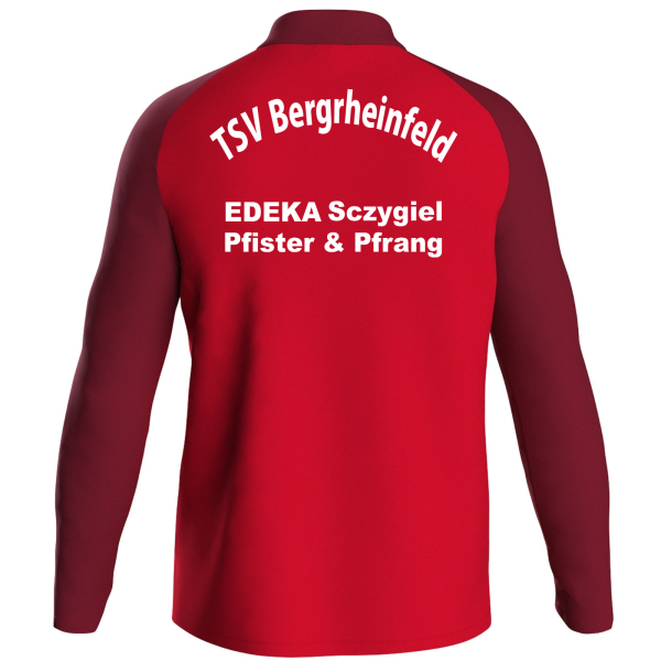 Polyesterjacke Iconic rot mit Logos und Initialen