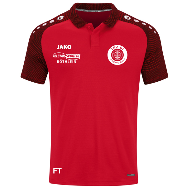 JAKO Polo Performance mit Vereinslogo und Initialen
