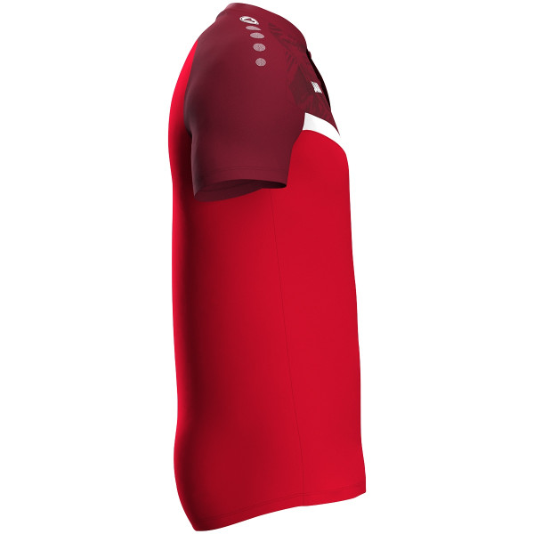 Polo Iconic rot mit Logos und Initialen